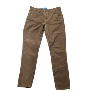 DEMOCRACY Ab Solution Women’s Tummy Control Corduroy Pants Skinny Ankle Length